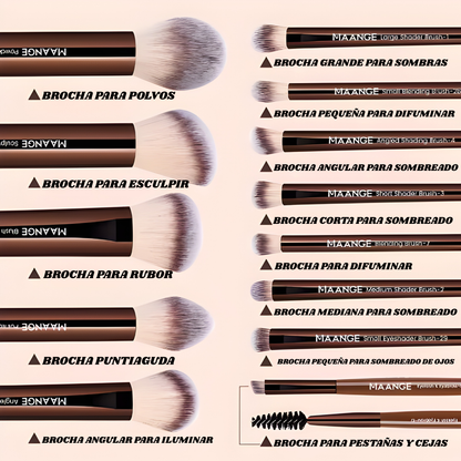 MAANGE Kit Profesional de Brochas de Maquillaje Premium